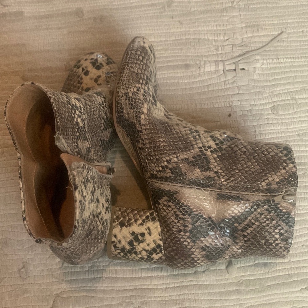 UO Snakeskin bootie